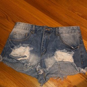 Denim shorts
